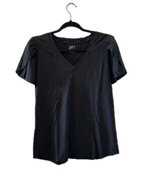 Maurices Charcoal Tulip Sleeve Tee